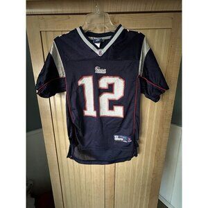 New England Patriots Youth L 14/16 On Field Home Jersey Tom Brady #12 reebok